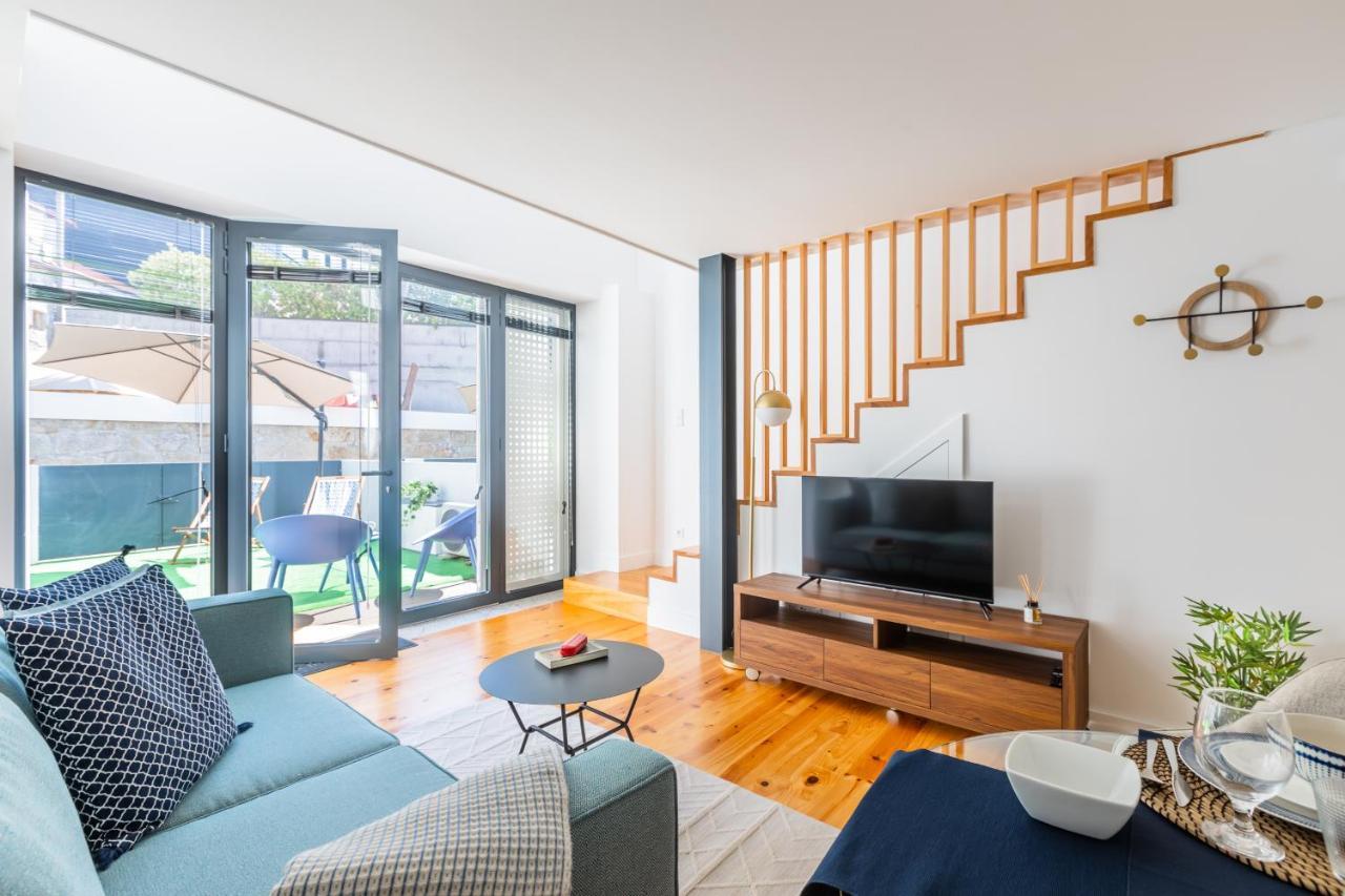 Heroismo Duplex Terrace Porto Bagian luar foto